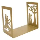 Metal Book Divider Thicken AntiSlip Bookend Desktop Organize Bookshelf Craft Co♡