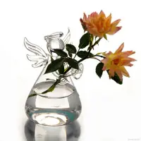 在飛比找蝦皮商城優惠-園藝盆栽 簡約現代小吊瓶 室內家居裝飾瓶 天使玻璃花瓶 水培