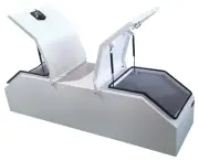 White Steel Gullwing Toolbox Heavy Duty Tool Box Twin Doors Toolbox Utes Trailer