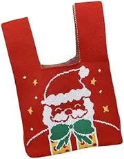 [ａ aternee] Wrist Knotted Bag Portable Christmas Wristlet Bag for Travel Girlfriend Wedding