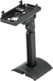 jojofuny -Compatible Speaker Wall Mount Bracket Complete Install Kit Sleek Black Design Universal Speaker Holder Stand