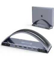 TobenONE USB C Docking Station Dual 4K Monitor for MacBook Pro/Air M4, 13-in-2..