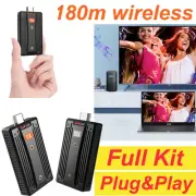 Wireless HDMI Video Transmitter Receiver Extender Camera Live Streaming PC To TV