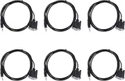 6X DB9 9 Pin VGA Female Cable,DB 9 Female to 3.5mm (1/8In) Stereo Male Serial Data Cable-6 Feet