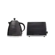 Westinghouse Plastic 1.7L kettle & 2 Slice Toaster Pack - Black