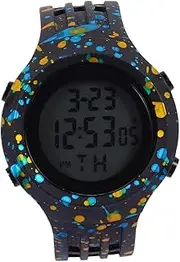 [Minkissy] Watch Digital Protector Dive Waterproof Smart Analog Automatic Screen Sports Stop Alarm Clock Alarm Clocks Alarm Clock for Blue Plastic
