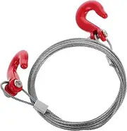 Heavy Duty Tow Rope with Hooks and Trailer Chain Durable Tow Hook for Axial Climbing Cars Enhanced Towing Capability and Secure Connection