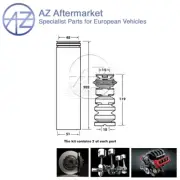Fits Renault Clio 2005-2014 Captur 2013- AZ Rear Shock Absorber Dust Cover Kit