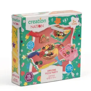 【ToysRUs 玩具反斗城】Creation Nation 披薩派對遊戲組(益智玩具 黏土 手工藝 創作 家家酒)