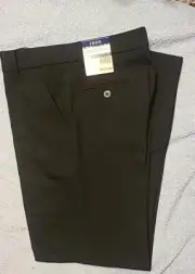 Izod Boys Black Flat Front Stretch Devant Plat Extensible Dress Pant Size 12