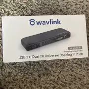 USB 3.0 DUAL 2K VIDEO UNIVERSAL DOCKING STATION MODEL WS-UG39DK1