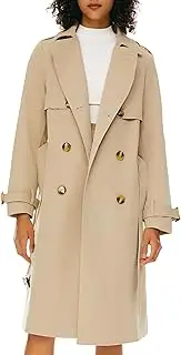 [Orolay] Women's Trench Coat with Belt Lightweight Double-Breasted Long Length Jacket