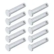 Clevis Pins (8mmx35mm) 12Pcs, Single Hole Flat Head Carbon Steel Fastener Pin