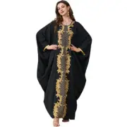 Moroccan Abaya Maxi Dress Kaftan Long Robes Women Muslim Caftan Loose Dubai Gown