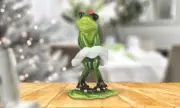 5"H Baby Girl Frog with White Skirt Statue Animal Decoration Figurine Room Decor