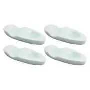4 Pcs Chopstick Rest Holder for Home Blue-glazed Ceramics Spoon