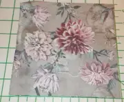 Two Decorative Luncheon Napkins for Decoupage "Daria" in gray and purple