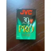 JVC TC-30 PRO Compact VHS-C Camcorder Tape 90 Min. Factory Sealed