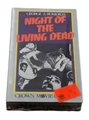 Night of the Living Dead Betamax Video Tape George Romero Crown Movie SEALED