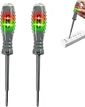 2Pcs Electrical Circuit Tester Pens - 2-in-1 High Torque Strong Magnetic Screwdriver Electricity Detector, Magnetic Screwdriver Heads, Portable Voltage Tester Screwdriver Set