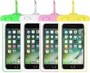 KOQAIIZ Waterproof Mobile Phone Case, Pack of 4 Underwater Mobile Phone Case, Waterproof Case for Swimming, Waterproof Phone Case for iPhone 15 14 13 12 Pro Max Plus, Sumsung