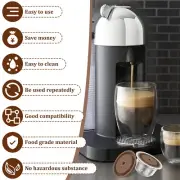Reusable Coffee Pod with Silicone Lid Food Grade Stainless Steel Coffee .q