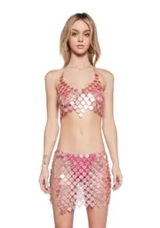 [Sugar Thrillz] Smitten Image Chain Halter Top