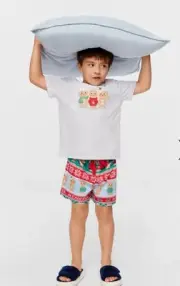 Size 3 Peter Alexander Boys Gingerbread Pj Set RRP$59.95 NEW with tags