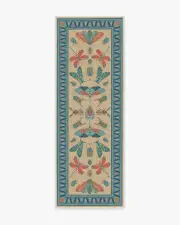75' x 215' | Machine Washable Runner Rug | Kid & Pet Friendly | Indoor Rug | Flutterby Multicolor Rug by Iris Apfel | Ruggable