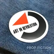 Back to the Future - BTTF Prop 'Art in Revolution' Sticker / Set Dressing Decal