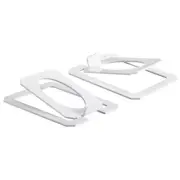 Desktop Speaker Stands Desk Vertical Stand with Vibration Absorption Pads White