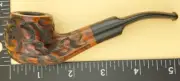 Lorenzo Spitfire Rusticated 5" Curved Tip Tobacco Pipe - Italy - Unused - Mint!!