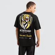 [Nena and Pasadena AFL] Richmond Tigers AFL Season Tee Jet Black