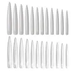 120pcs/bag Nail Tips Easy to Stick Diy Natural Thin Extending False Nails Abs
