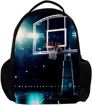 Travel Backpack,Work Backpack,Back Pack,Basketball Hoop Stadium,Backpack, G0tt6igiescc, 10.8x5.1x15.8 in