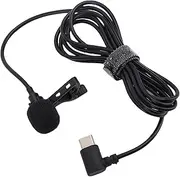 Lavalier Microphone USB C, Audio Condenser Lav Mic, Clip on Mic with USB Type C for Computers & Laptops, Phones, for YouTube Vlog, Interview & Podcast