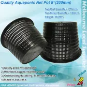 5/12/20 Pcs 8"/200mm Heavy Duty Plastic Mesh Pot Hydroponics Plant Net Basket