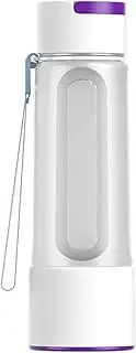 3-in-1 Hydrogen Rich Water Glass Portable Hydrogen Water Generator 12 Minutes Hydrogen Content Up to 2000 PPB Dual Mode for Home Office Travel 420 Ml(White)