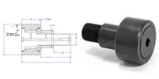 CR1 3/4-XBE ENDURO brand Eccentric Cam follower Stud Bearing ABC Smith CR134XBE