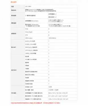 JVC 高音質 38吋 5.1聲 道無線 無線重低音+環繞 家庭劇院/組合音響/聲霸 J3851 展示機