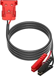 Jumper Cable Adapter Clamps Heavy Duty for Milwaukee M18 18V Battery Jumper Starter Automotive Booster Cable to Jump Start a Car Light Truck Vehicle Using Tool Battery, 8AWG, 5.9FT