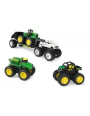 [John Deere] Monster Tread Tractor/Dump/Pickup/Gator Truck/Trailer Set 5piece 15cm 3years+