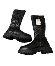 Sam & Libby Women's Sadie Black Size 8.5 Tall Stretch Boots