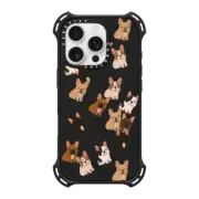iPhone 16 Pro Bounce Case MagSafe Compatible Frenchie Jumble