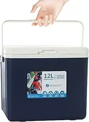 Camping Cooler Box - 12L Ice Box Cooler | Cooling Box Hot Cold Car Coole Box | Portable Cooler Box Food Container for Picnic Fishing for Fruit, Breast Milk, Juice, Beverage, Milk