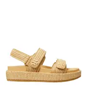 Tory Burch Kira Woven Dual-Band Sport Sandals US10.5,US6,US8.5,US9.5,US10,US6.5,US9,US8,US7 Nude
