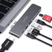 7in1 For MacBook Pro /Air Thunderbolt 3 USB 3.0 Type-C Port USB C Hub Adapter