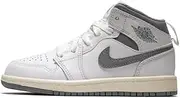 [Jordan] Little Kid's 1 Mid White/Stealth (640734 135)