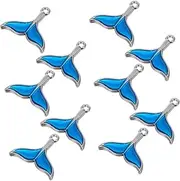 [TOKIDNY] 10pcs Fish Charms Mermaid Pendant Charms for Necklace Earring Bracelet Keychain Diy Craft Supply