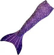 Mermaid Tail for Swimming (No Monofin) with MER-Shield Tip Protection, Adult Sizes